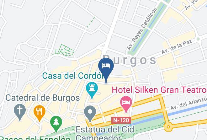 Burgos - Hotel Jacobeo Maps