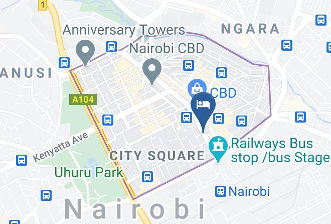 Nairobi - Hotel Jaffers Maps