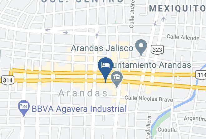 Arandas - Hotel Jagua Express Maps