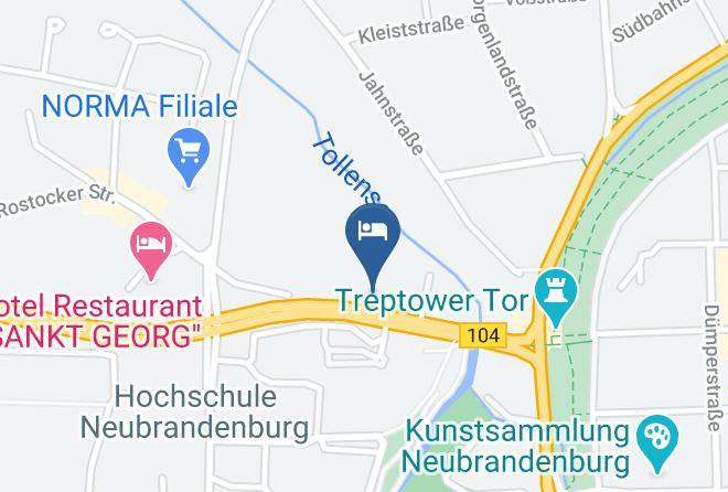 Mecklenburgische Seenplatte - Hotel Jahnke In Neubrandenburg Maps