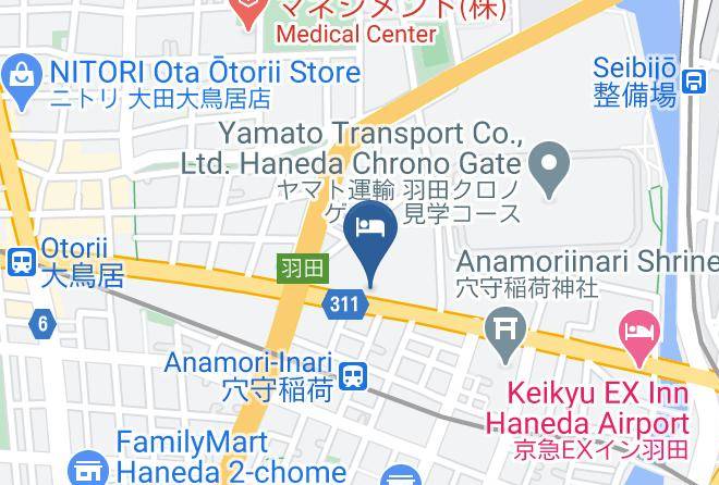 Ota Ward - Hotel Jal City Haneda Tokyo West Wing Maps