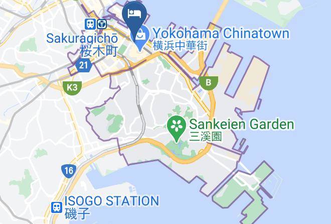 Hotel Jal City Kannai Yokohama Map