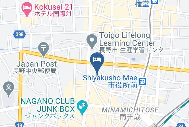 Nagano City - Hotel Jal City Nagano Maps