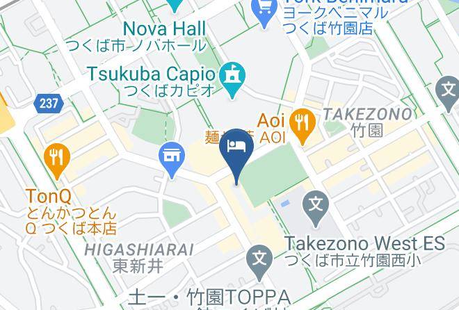 Tsukuba City - Hotel Jal City Tsukuba Maps