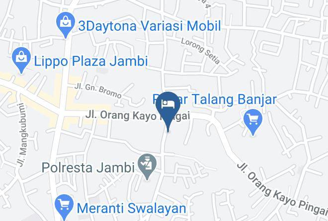 Kota Jambi - Hotel Jambi Prima Maps