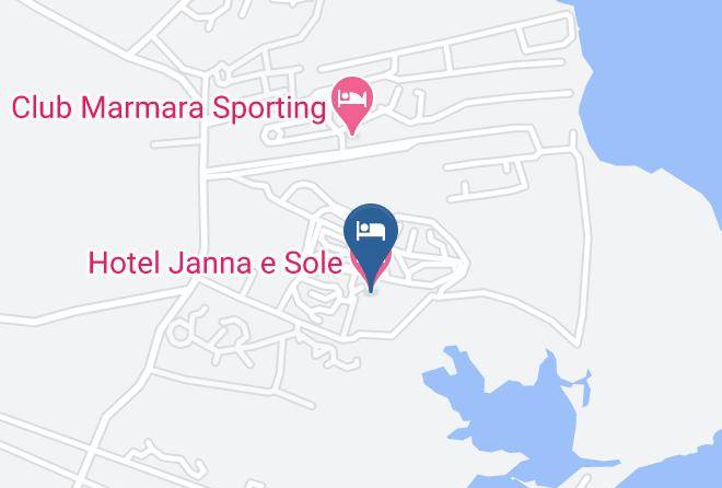 Sassari - Hotel Janna E Sole Maps