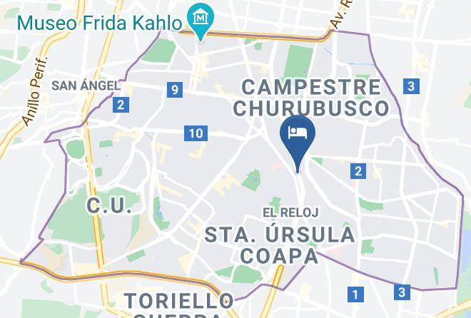 Coyoacan - Hotel Jard Inn Adults Only Maps