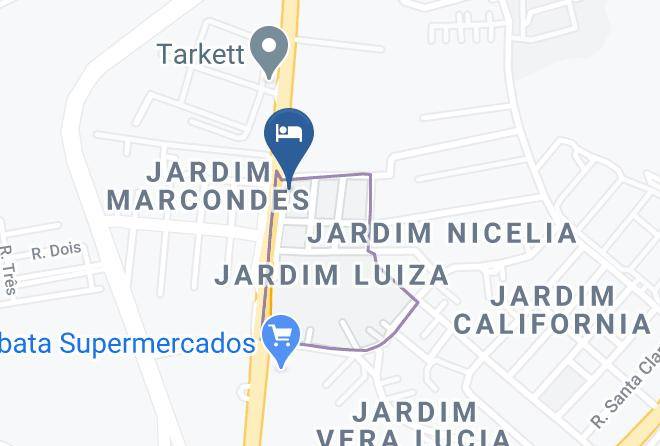 Jacarei - Hotel Jardim Luiza Maps