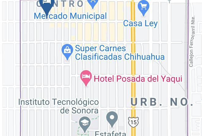 Cajeme - Hotel Jardin Maps