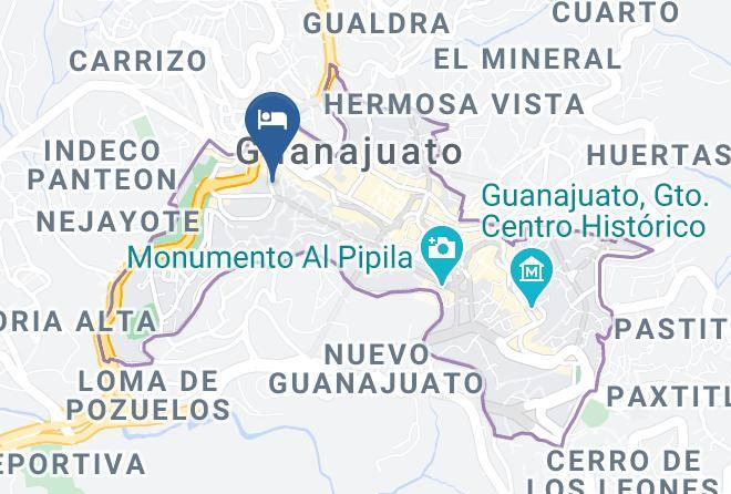 Guanajuato City Centre - Hotel Jardin Cantador Maps