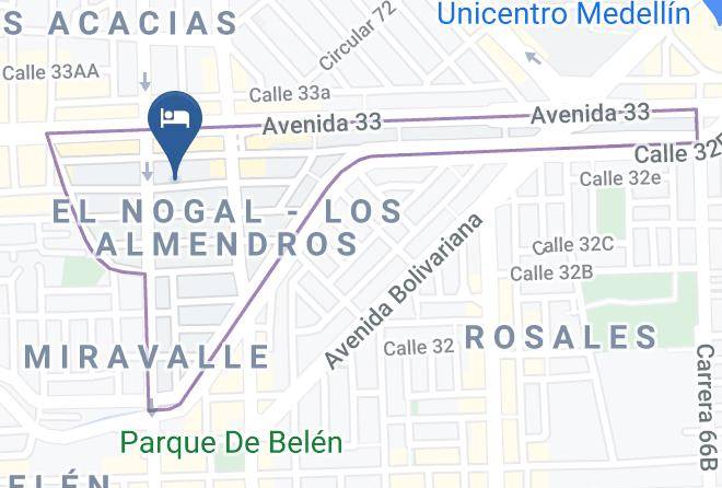 Medellin - Hotel Jardin De Laureles Maps