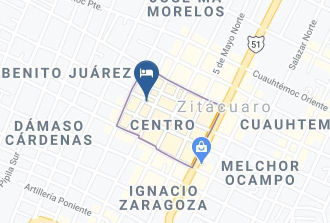 Zitacuaro - Hotel Jardin Del Valle Maps