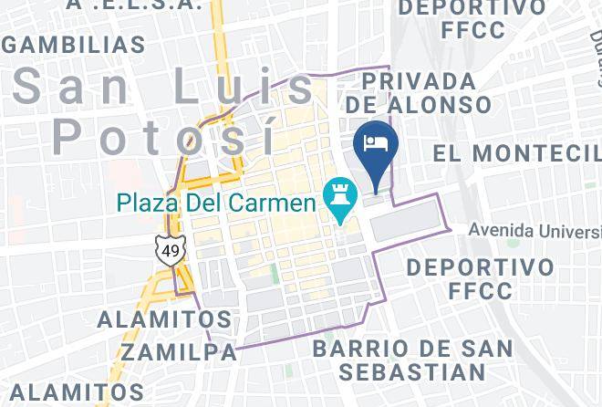 Hotel Jardin Potosi Sa De Cv Map