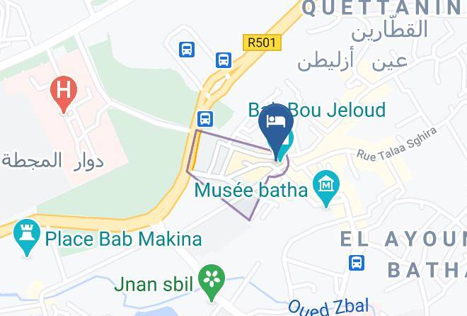 Fez - Hotel Jardin Public Maps