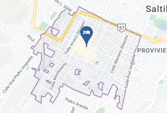 Saltillo - Hotel Jardin Maps
