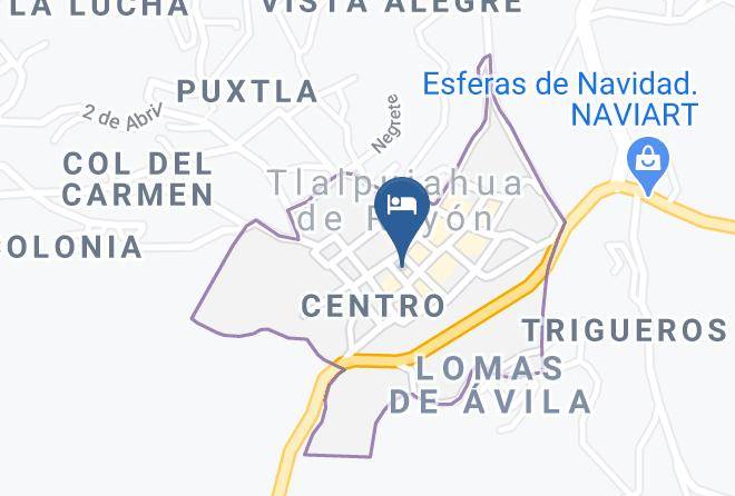 Tlalpujahua - Hotel Jardin Maps