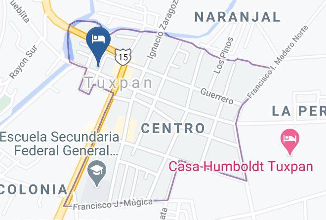 Tuxpan - Hotel Jardin Maps