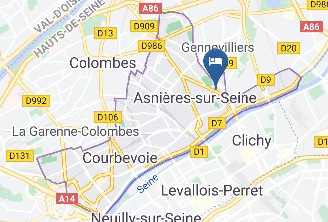 Hauts De Seine - Hotel Jardins D'asnieres Maps