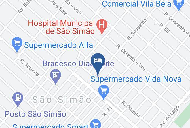 Sao Simao - Hotel Jatai Maps