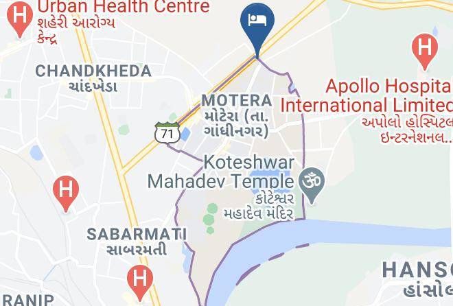 Gandhinagar - Hotel Jaunt Safari Maps