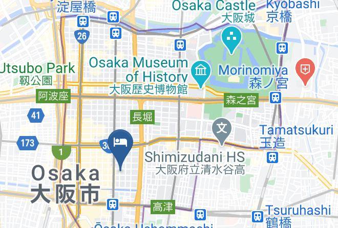 Osaka City Chuo Ward - Hotel J&c Maps