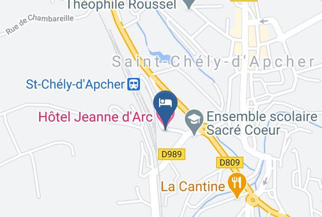 Lozere - Hotel Jeanne D'arc Maps