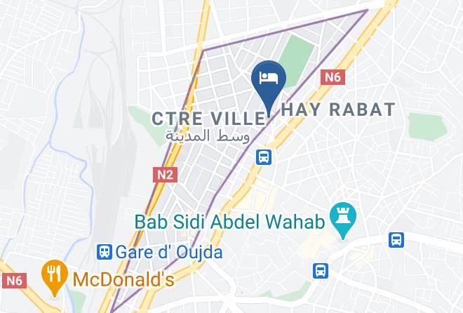 Oujda - Hotel Jedda Maps
