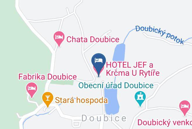 Decin - Hotel Jef A Krcma U Rytire Maps