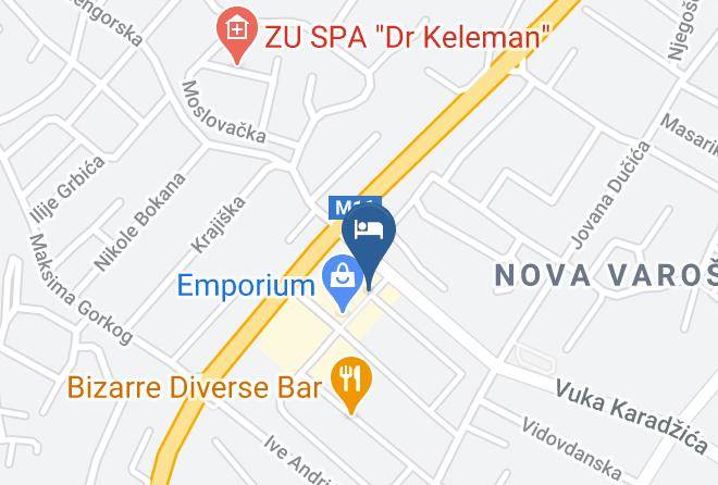 Banja Luka - Hotel Jelena Maps