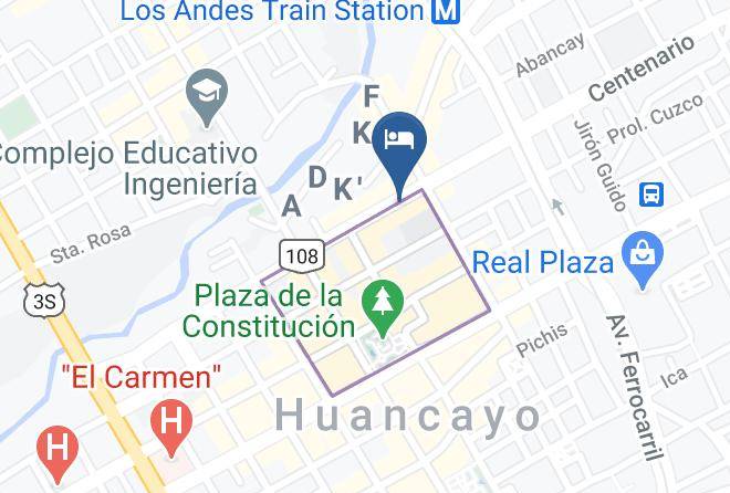 Huancayo - Hotel Jet Li Maps