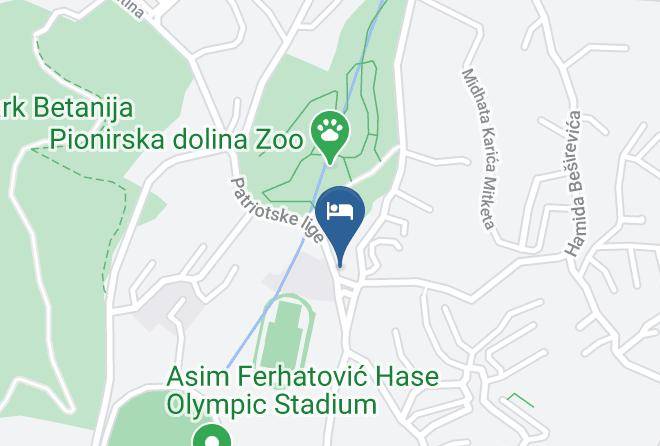 Sarajevo - Hotel Jezero Maps