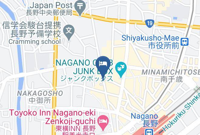Nagano City - Hotel Jikyokan Maps