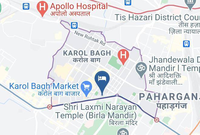 Karol Bagh - Hotel Jivitesh Maps