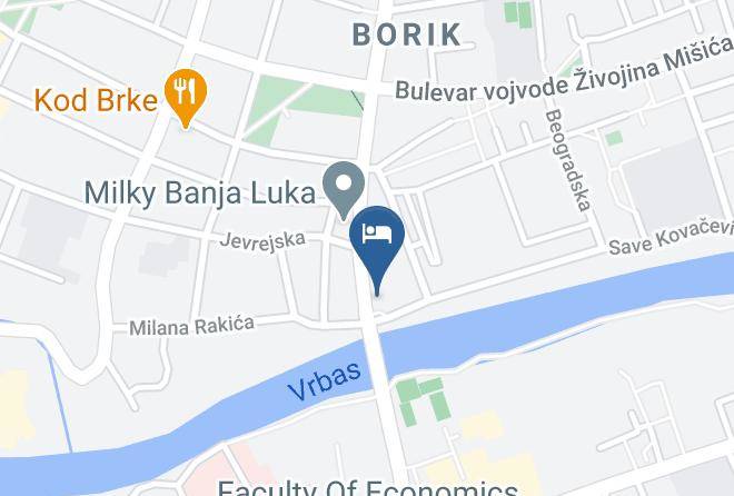 Banja Luka - Hotel Jkc Maps
