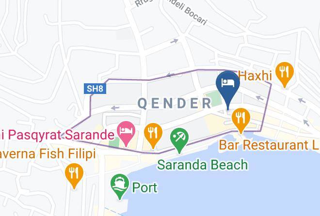 Saranda - Hotel Joan Maps