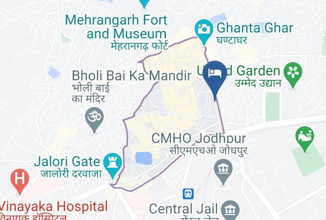 Jodhpur - Hotel Jodhana Palace Maps