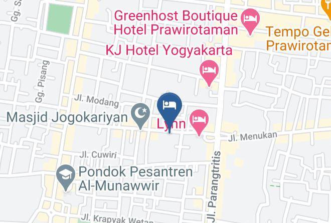 Kota Yogyakarta - Hotel Jogokaryan Maps