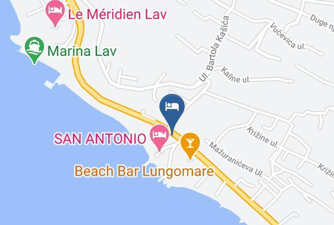 Podstrana - Hotel Jona Maps