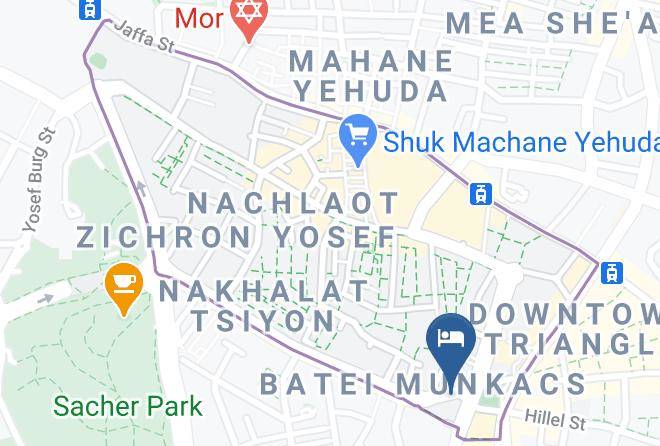 Jerusalem - Hotel Jonathan Ben Yehuda Jerusalem Maps