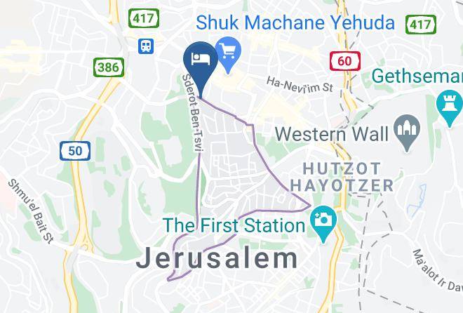 Jerusalem - Hotel Jonathan Korazin Jerusalem Maps