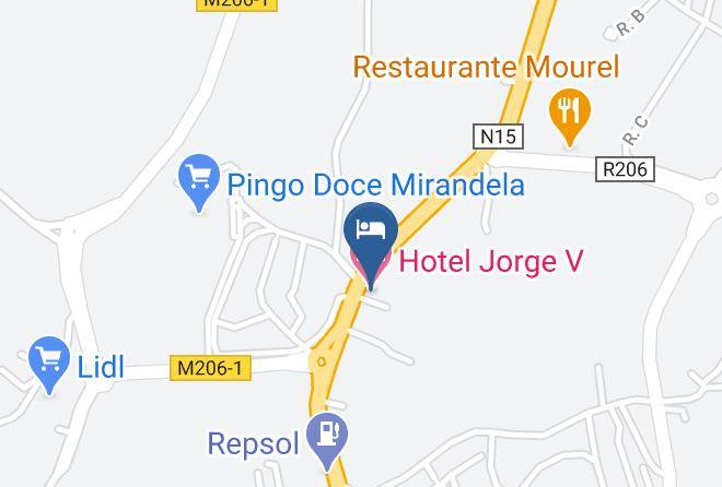Mirandela - Hotel Jorge V Maps