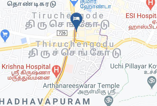 Tiruchengode - Hotel Jothi Maps