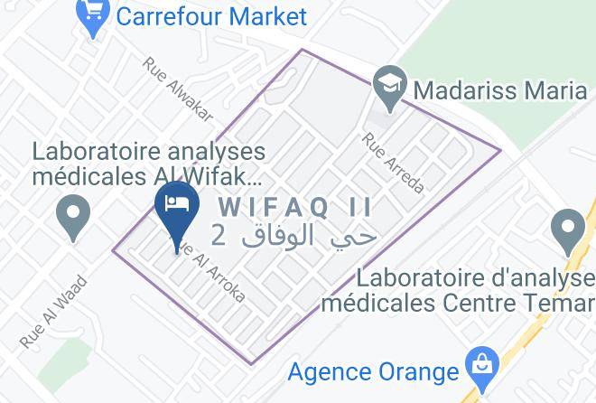 Rabat Sale Zemmour Zaer - Hotel Joudia Maps