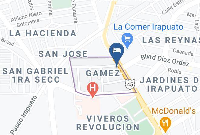Irapuato - Hotel Joy Maps