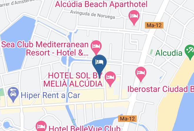 Baleares - Hotel Js Sol De Alcudia Maps