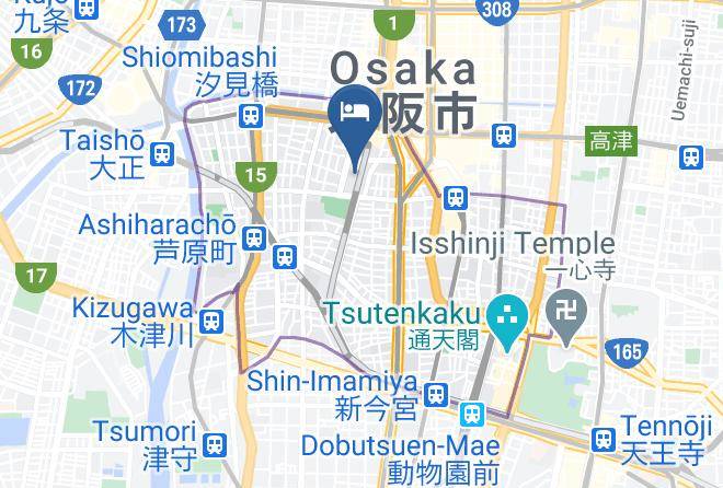 Osaka City Naniwa Ward - Hotel J Ship Osaka Namba Maps