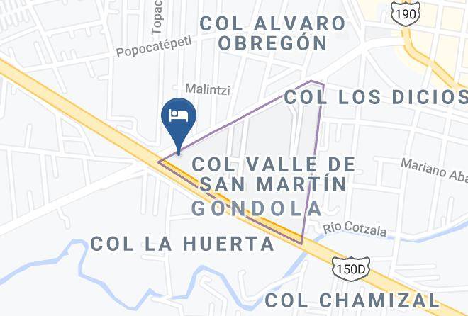 San Martin Texmelucan - Hotel Juan Pablo Ii Maps