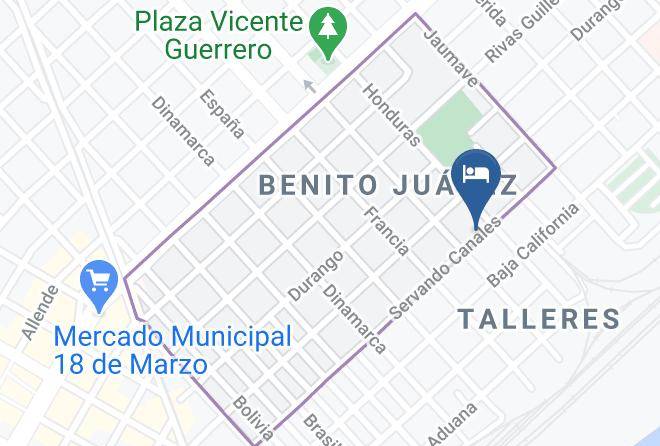Ciudad Madero - Hotel Juarez Maps