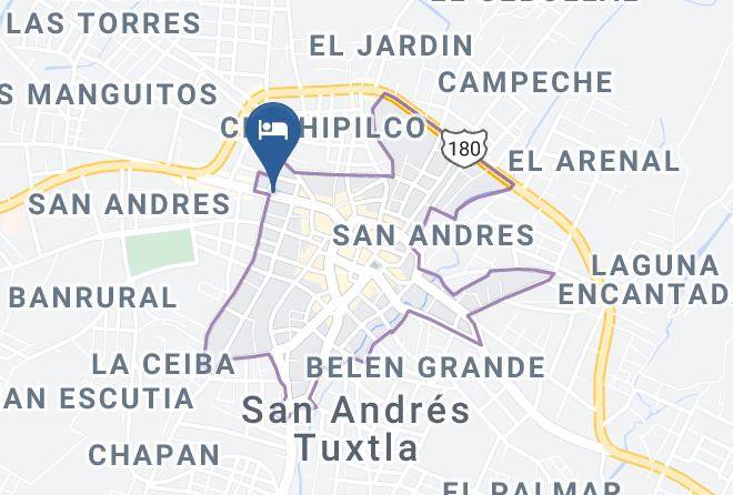 San Andres Tuxtla - Hotel Juarez Maps
