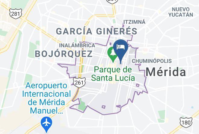 Merida - Hotel Julamis Maps